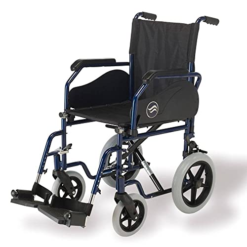 Sunrise Medical Brezzy 90 Rollstuhl mit massiven Hinterrädern, 40 x 40 cm, Schwarz