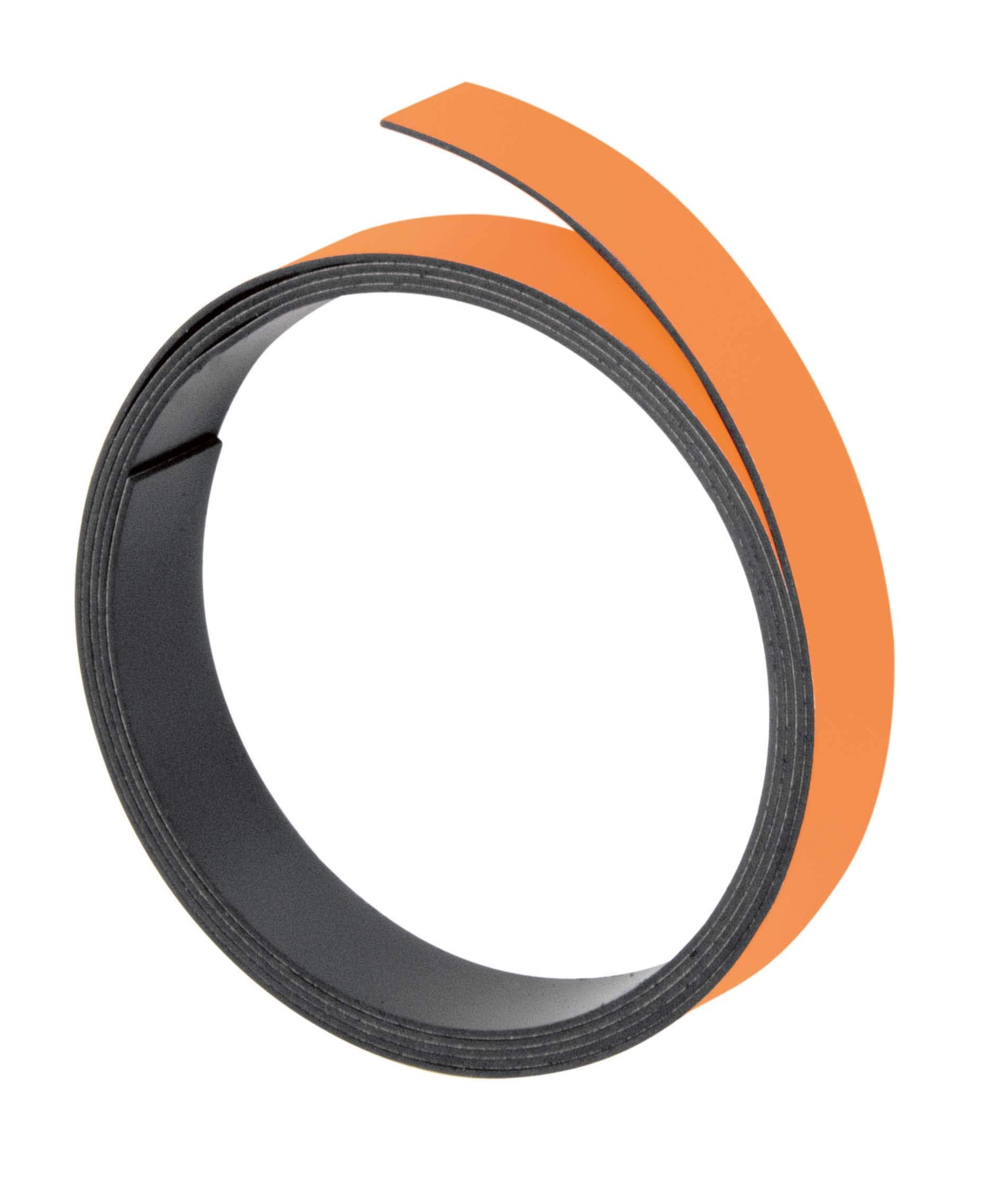 Franken GmbH M805 05 - Magnetband, 100 cm x 20 mm, Stärke: 1 mm, orange