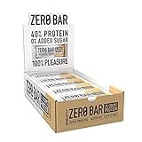 BiotechUSA ZERO Bar 20 * 50g Schoko-Chip Cookies - Eines der besten Proteinriegel - 45% Protein, 0% Zucker, Laktosefrei, Glutenfrei. Sportriegel mit Stevia. ...