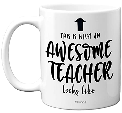 Stuff4 Tasse für Lehrer und Lehrer, 325 ml, Keramik, spülmaschinenfest, Geschenkidee für Lehrer, beste Lehrergeschenke, tolle Lehrergeschenke