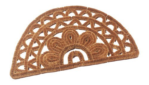 Redecker Kokos-Fußmatte, halbrund, 42x75 cm