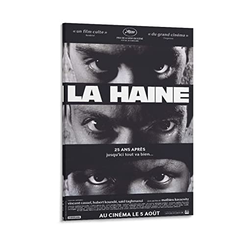 TSALF Poster Kunstdrucke Kein Rahmen La Haine Filme Dekorative Gemälde Leinwand Gemälde 60x90cm
