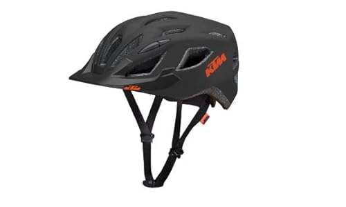 KTM Helm Fahrradhelm Unisex schwarz matt/Orange Matt Factory Line II 54-58 cm