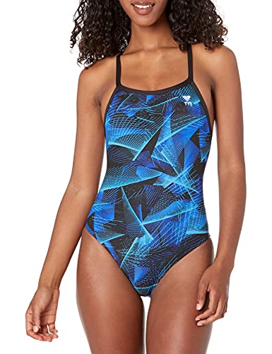TYR Damen Swim Suit AXIS Diamondfit, bleu, 38, DAX7A
