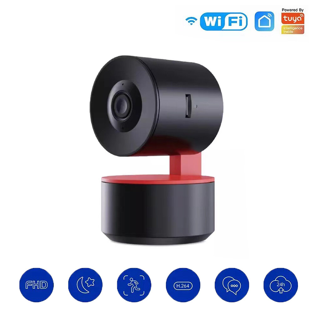 MoesHouse WLAN-IP-Kamera für den Innenbereich 1080P, drahtlose Überwachungskamera, intelligente Nachtsicht, Zwei-Wege-Au