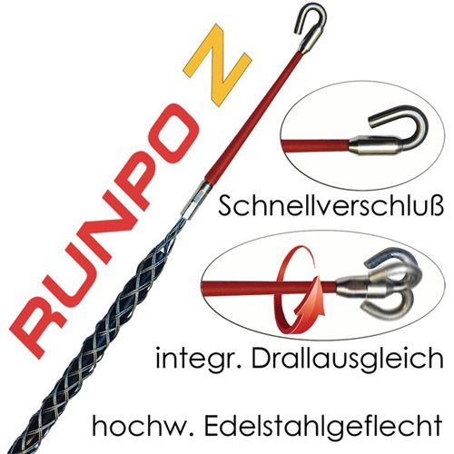 RUNPOTEC Kabeleinziehstrumpf Kabel-Ø 9-15 mm - 20274