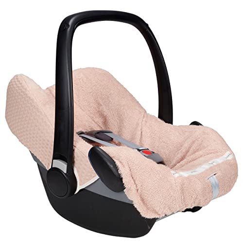 Koeka Babyschalenbezug - Schonbezug Für Babyschale - Bezug Für Autositz - Antwerp - Waffelstoff Aus Baumwolle - Atmungsaktiv - Abwaschbar - Braun - Einheitsgröße
