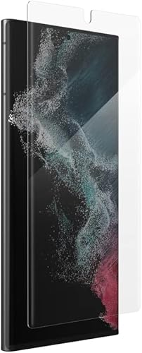 ZAGG InvisibleShield Fusion Curve für Samsung Galaxy S22 Ultra - Flexibler Hybrid Displayschutz - Verstärkt mit D3O - Extremer Schlag- und Kratzschutz - für gewölbte Bildschirme