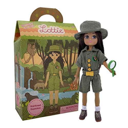 Lottie Rainforest Guardian Doll | Toys for Girls and Boys | Muñeca | Gifts for 3 4 5 6 7 8 Year Old | Small 7.5 inch