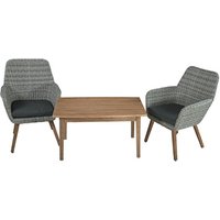 Gartenmöbel »Rapallo/Pueblo«, 2 Sitzplätze, Akazienholz/Aluminium/Polyester, inkl. Auflagen