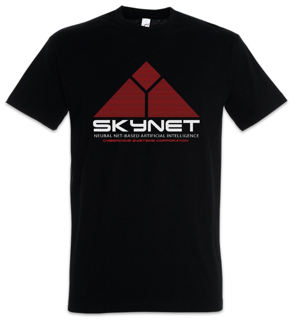 Urban Backwoods Skynet Logo Herren T-Shirt Schwarz Größe 2XL