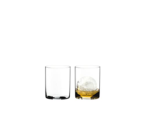 RIEDEL 0414/02 O Wine Tumbler H2O Whisky, 2-teiliges Whiskeyglas Set, Kristallglas