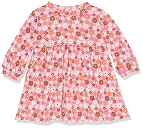 Amazon Aware Baby Mädchen T-Shirt-Kleid mit Langen Ärmeln aus Bio-Baumwolle, Rosa Floral, Frühchen