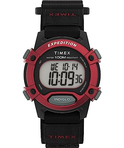 Timex Unisex Digital Quarz Uhr mit Textil Armband TW4B290009J