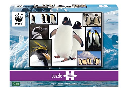 Ambassador World Wildlife Fund 7230059 Pinguine, 1000 Teile Puzzle für Erwachsene und Kinder ab 10 Jahren, WWF, Tierpuzzle