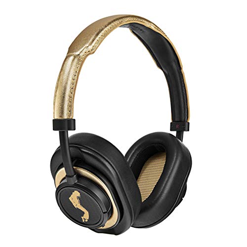 Master & Dynamic MW50B6-MJ+ Bluetooth On + Over-Ear Kopfhörer (Tauschbares Design, 4.1 aptX, Echtleder) Gold