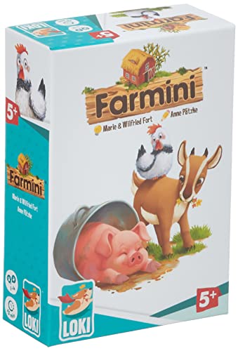 IELLO, Farmini, Board Game, Ages 5+, 1 to 4 Players, 20 mins Minutes Playing Time