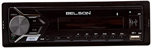 Belson BS-1502 Autoradio mit MP3, FM/AM ohne Mechanik, CD mit USB und SD-Kartenleser, Schwarz