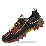 Oriocx Malmo - Trailrunning-Schuhe geeignet für Canicross, Swimrun und Hindernislauf Unisex - Rot 42EU