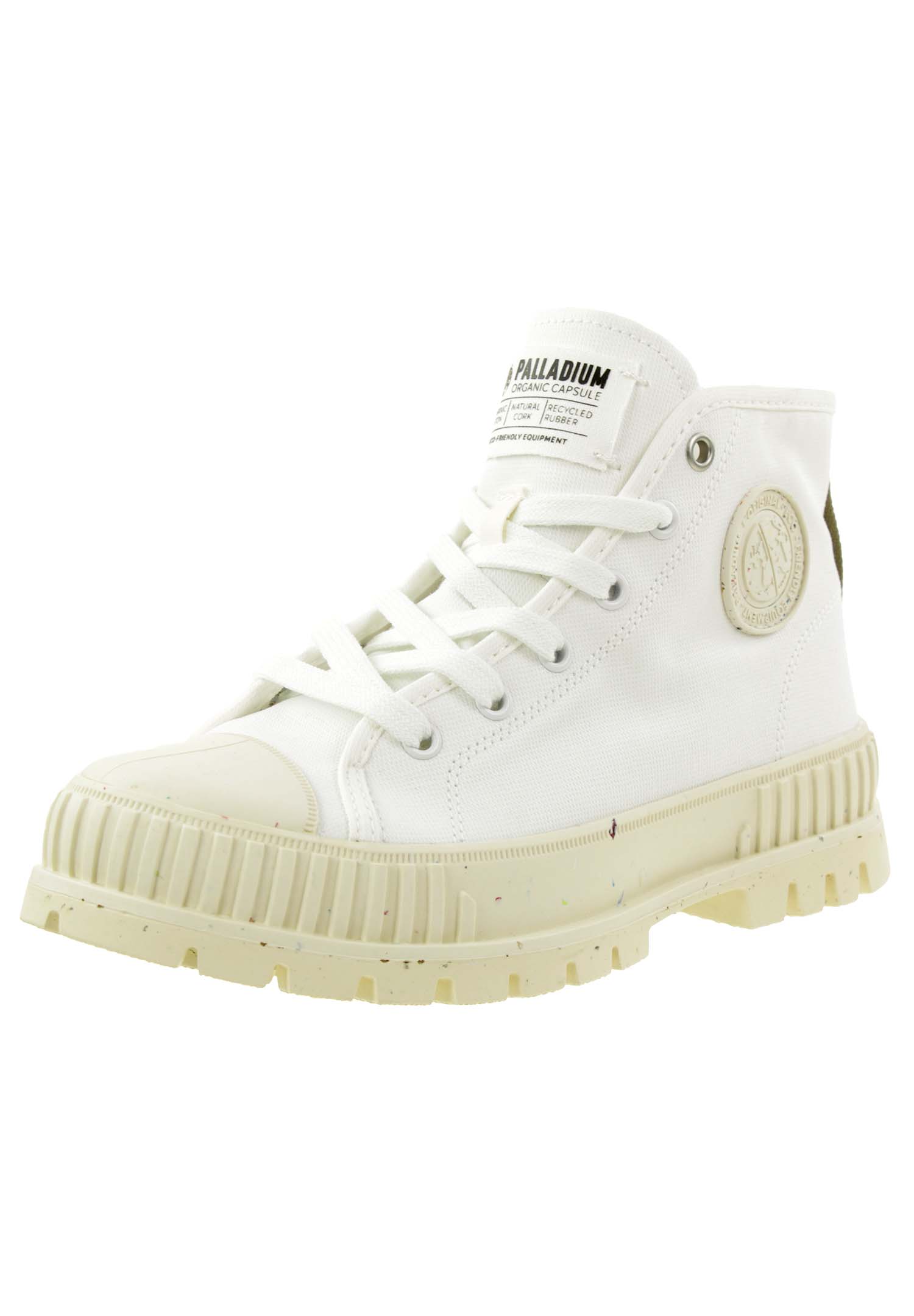 Palladium Unisex PALLASHOCK MID ORG Sneaker, Star White, 40 EU