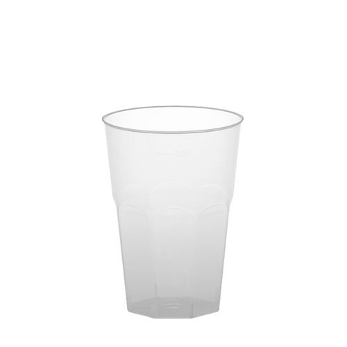 Gastro-Bedarf-Gutheil 90 Gläser für Caipirinha, PP 0,3 l Ø 8 cm · 11 cm transluzent mit Füllstrich Plastik