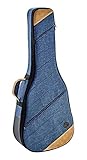 Ortega Guitars gepolstertes Soft Case - für Dreadnought Gitarren - Leinen, Baumwolle, Veloursleder - blau, ocean blue (OSOCADN-OC)