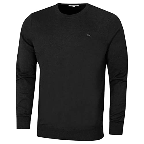 Calvin Klein Golf Herren Rundhals-Tour Sweater - Charcoal - L