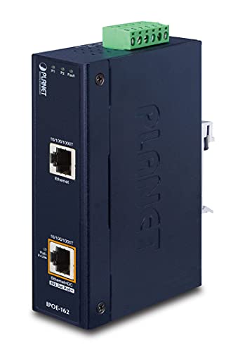 Planet IP30 Industrial 802.3at (30W) High Power PoE Injector (-40 to 75 C)