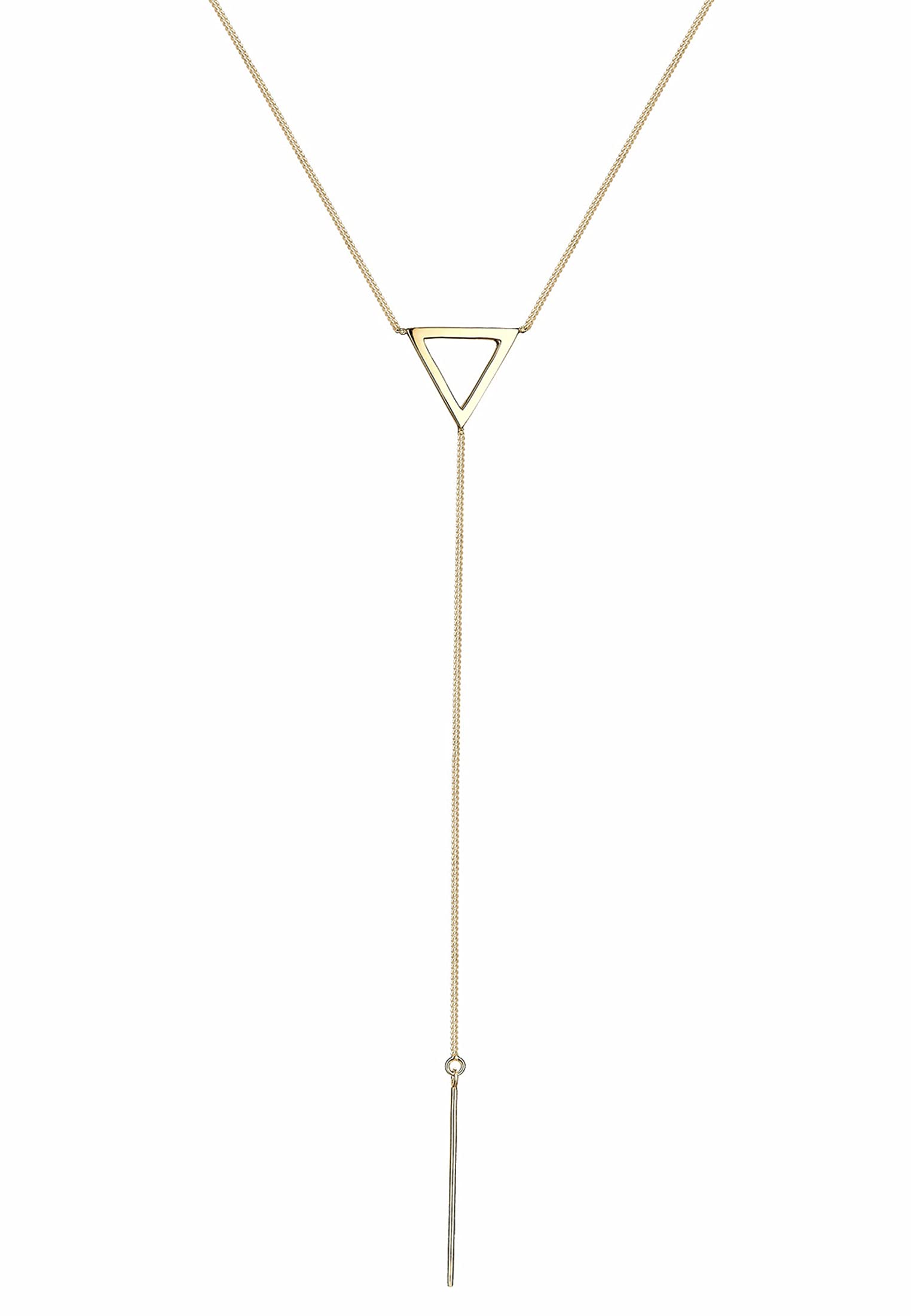 Elli Halskette Damen Y-Kette Dreieck Geo Trend in 925 Sterling Silber