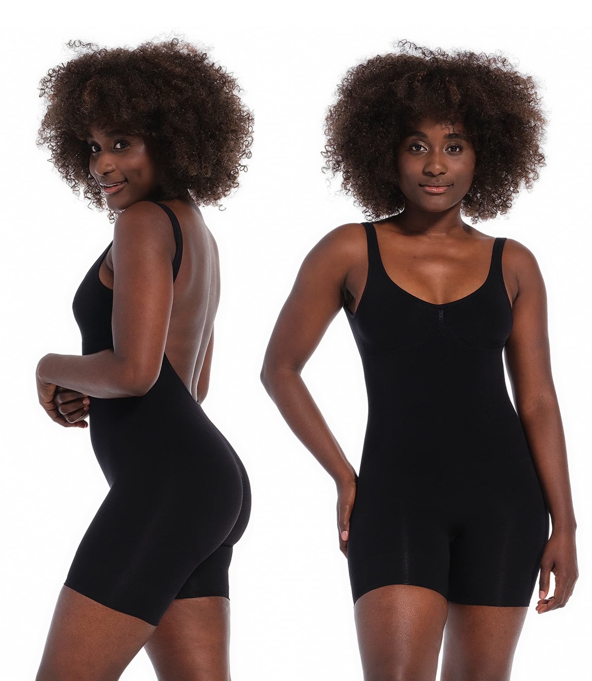 Magic Bodyfashion Damen Low Back Bodysuit Shapewear Ganzkörper-Body, Black, M