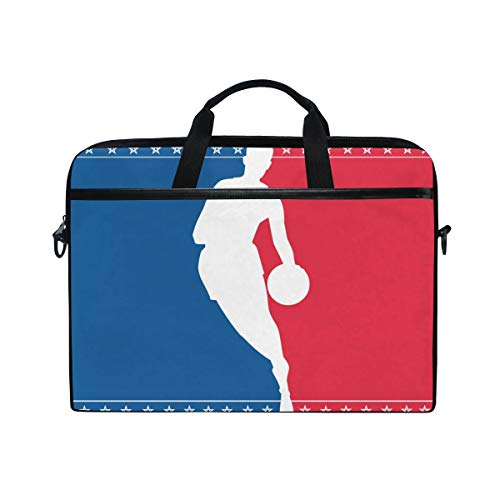 LUNLUMO Bunte Basketballspieler Sterne Malerei 38,1 cm Laptop- und Tablet-Tasche, strapazierfähige Tablet-Hülle für Business/Uni/Damen/Herren