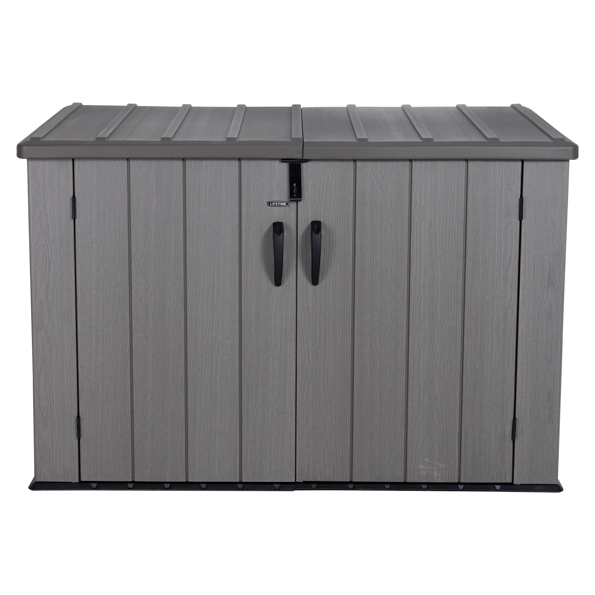 Lifetime Mülltonnenbox 'Greg' braun/grau Kunststoff 109 x 191 x 131 cm 2