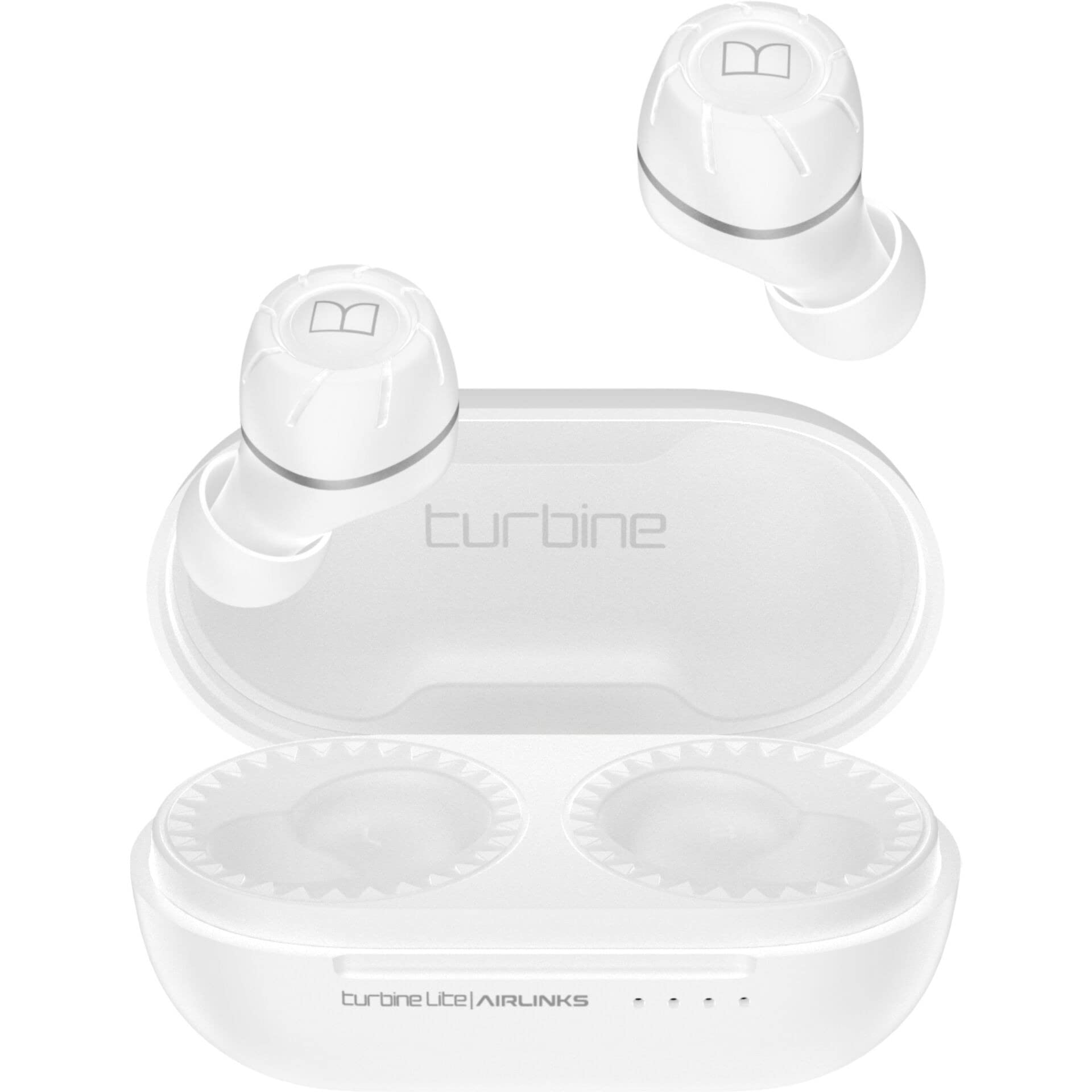 Monster Turbine Lite Airlinks Écouteurs Sans fil Ecouteurs Musique USB Type-C Bluetooth Blanc