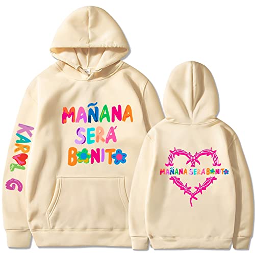 Itsgo Neues Album Mañana Será Bonito Hoodie Sweatshirts Pullover Harajuku Neuheit Kapuzen-Trainingsanzug Pullover Männer Frauen (Color : Color 1, Size : M)