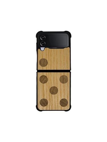 Schutzhülle für Samsung Galaxy Z Flip aus Holz, hergestellt in Frankreich, handgefertigt – Domino – Galaxy Z Flip 3 – Esche