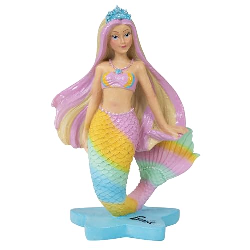 Penn-Plax Offiziell lizenzierte Meerjungfrau Barbie ™ Aquarium-Ornament auf Sternsockel – perfekte Dekoration für Fischschalen, Aquarien und Terrarien