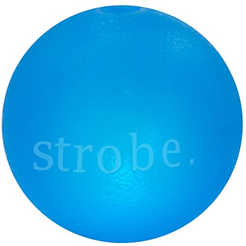 Planet Dog Orbee-Tuff Strobe - Spielball für Hunde - mit LED-Beleuchtung - Blau