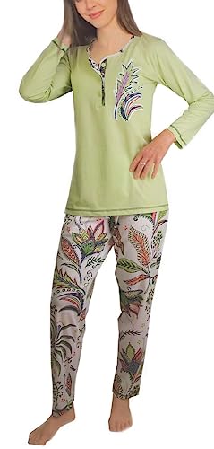 Consult-Tex Damen Pyjama Schlafanzug DW104 (as3, Numeric, Numeric_48, Numeric_50, Regular, Regular)