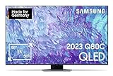 Samsung QLED 4K Q80C 75 Zoll Fernseher (GQ75Q80CATXZG, Deutsches Modell), Smart-TV, Direct Full Array, Neural Quantum Prozessor 4K, Real Depth Enhancer [2023]