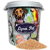 Lyra Pet® | 10 kg Hirse weiß gelb lose + 30 L Tonne | Vogelfutter für Sittiche, Kanarien & Wildvögel | Wildvogelfutter Ganzjährig | Ideal für Futtermischungen | Kohlenhydratreicher Energielieferant