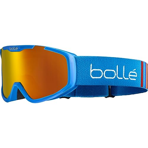 Bollé - ROCKET PLUS - Skibrille Junior, Race Blau Matt - Sunrise Cat 2