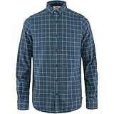Fjallraven Herren Övik Flannel M Shirt, Indigo Blue-Flint Grey, XXL