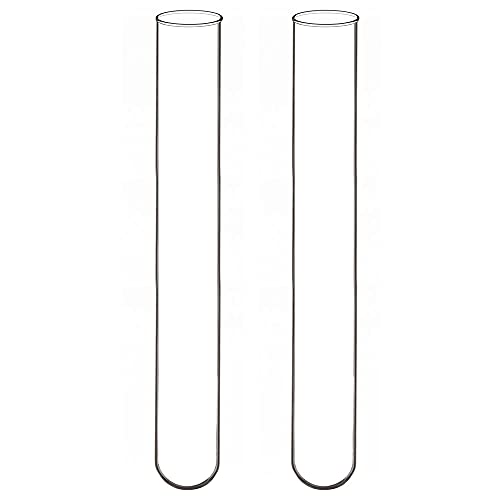 Labasics 20 Stück Reagenzgläser Glas, 20 Pack Test Tubes Borosilikatglas Rundboden Reagenzglas, 20 mm OD X 150 mm Länge