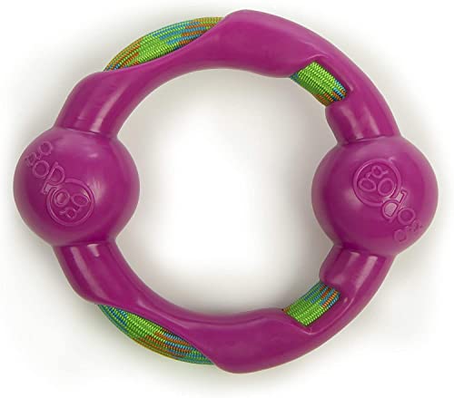 goDog Rope Tek Ring Hundespielzeug, Pink, Größe L