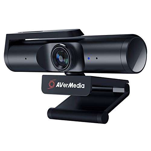 AverMedia Live Streamer CAM 513, Ultraweitwinkel 4K Webcam mit Webcam-Abdeckung, integriertes Mikrofon, Plug & Play für Gaming, Stream, Video Aufruf - PW513