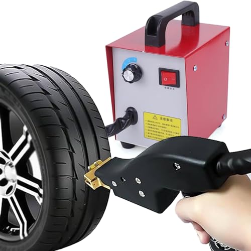 DOZPAL 350-W-Gummireifen-Nachschneidemaschine, professionelles Reifen-Nachschneidegerät zum Nuten von Reifen für LKW-Autoreifen-Nutwerkzeug, Temperatur einstellbar von 0 bis 600 °C