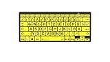 LogicKeyboard XL-Print Black on Yellow DE (PC/BT)