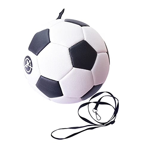 Avejjbaey Fußball-Trainingsball, Fußballseil zum Anfassen für Kick, mit Saite, Anfängerübungsgürtel, Trainingsgerät