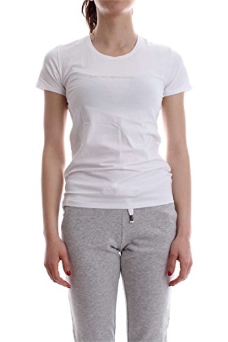 Emporio Armani Damen T-Shirt 163320CC317, Weiß (Bianco 00010), Large