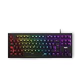 Energy Sistem Gaming Keyboard ESG K6 Mechanik-Spanisches QWERTY-Layout (USB-Tastatur, LED-Leuchten, Regenbogeneffekt, mechanische Tastatur TKL)